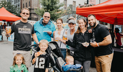 Group of people at Taste of Tippecanoe